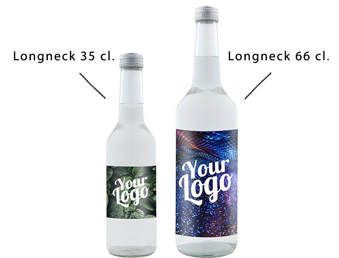 glasflasker med logo
