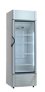 Køleskab med glaslåge KK 381